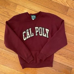 Burgundy Cal Poly Crewneck Sweatshirt